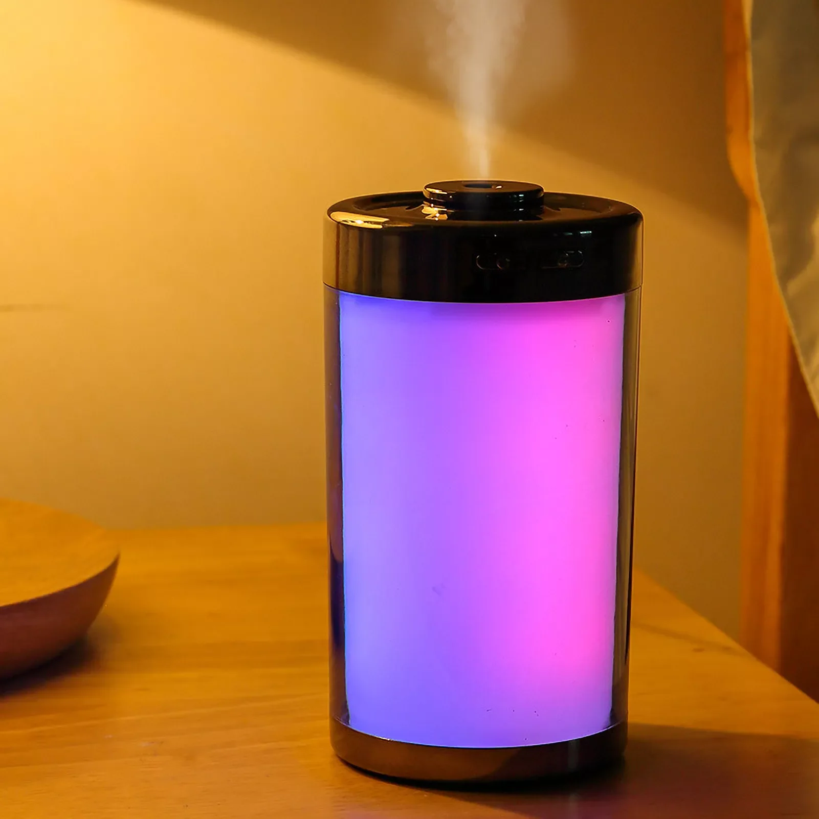 

NEW2023 310mL Colorful Air Humidifier Portable 7-colors Night Light Quiet USB Cooling Mist Aromatherapy Humidifiers for Desktop