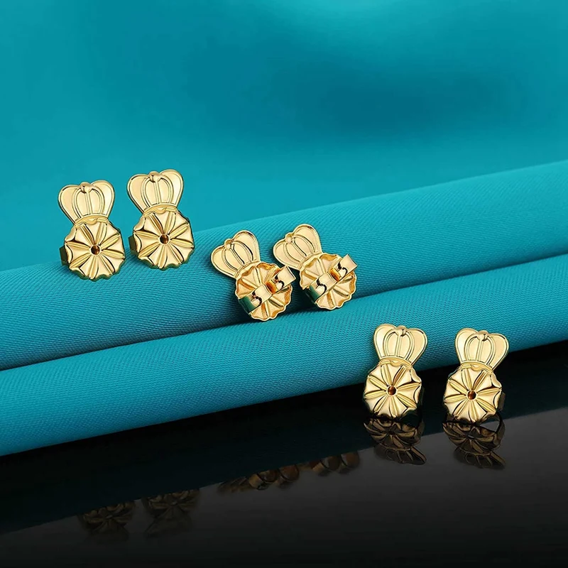 3 пары застежек для сережек регулируемые гипоаллергенные безопасные застежки