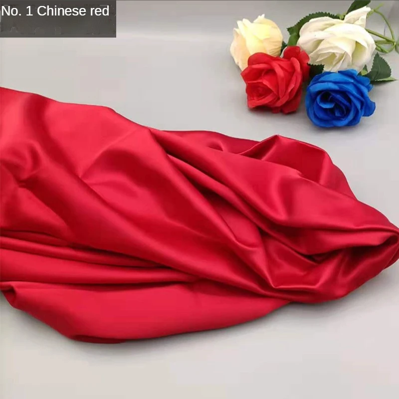 Матовая атласная ткань высокой плотности для шитья одежды свадебных платьев