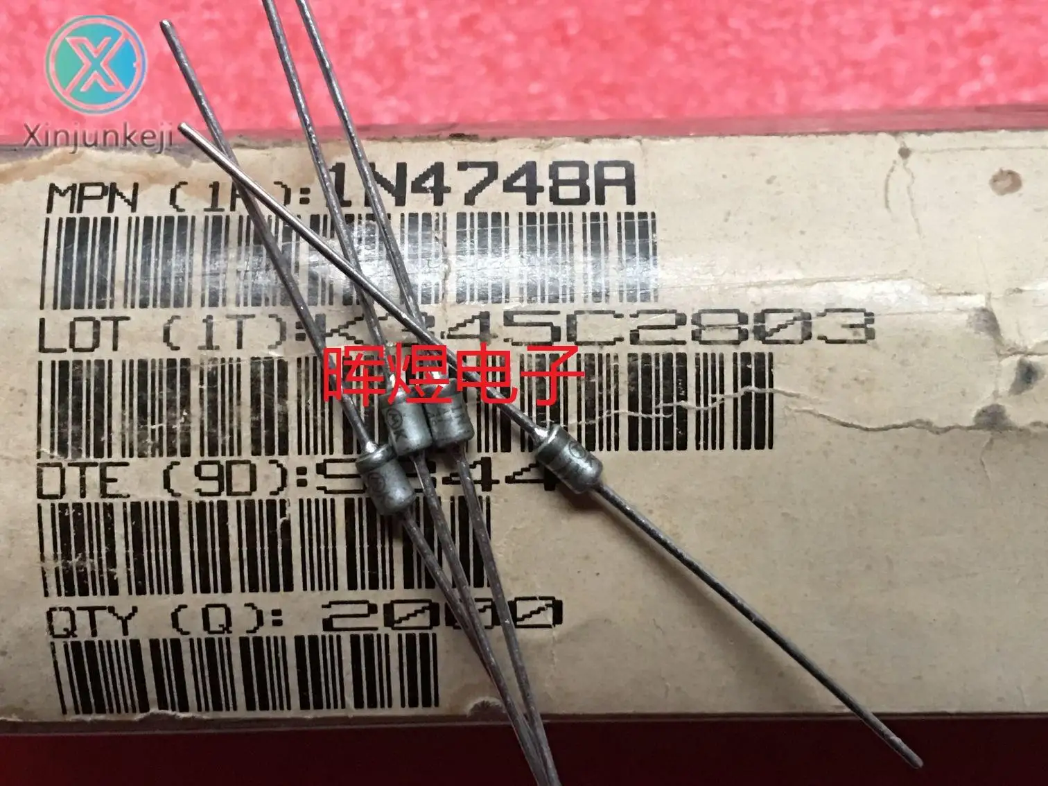 

30pcs orginal new 1N4748A 1W22V zener diode DO-41 grey