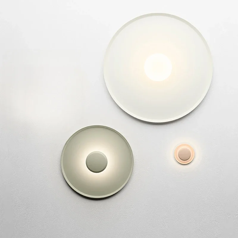 SANDYHA скандинавский потолочный светильник Halo круглый настенный светодиодный для