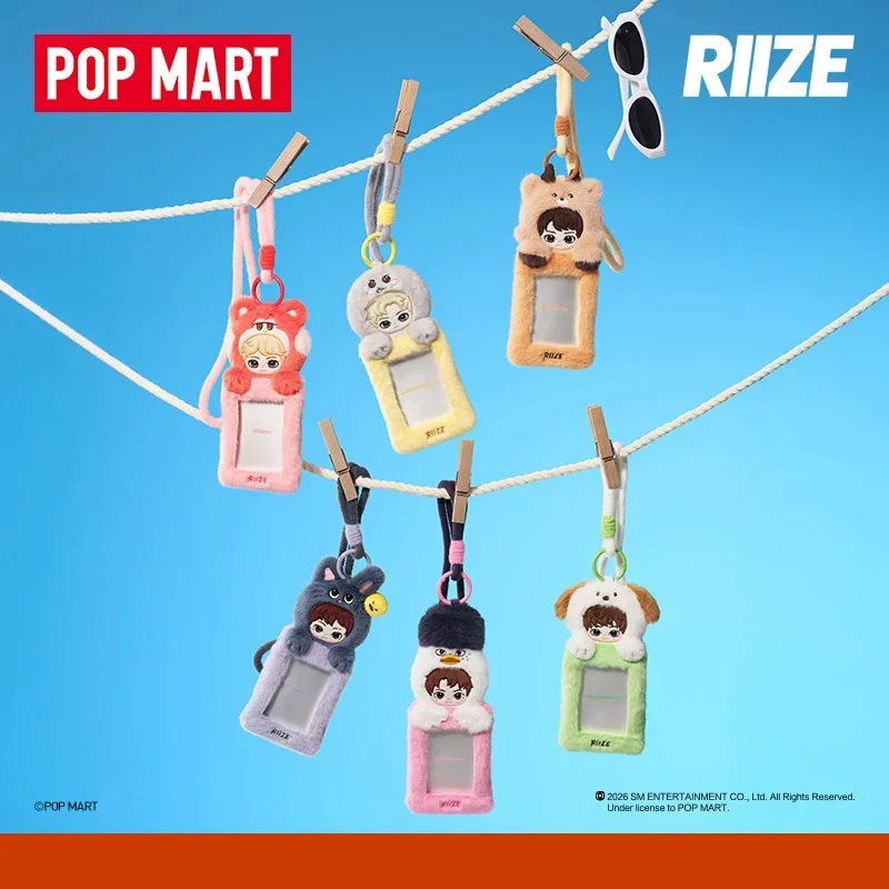 Фото POPMART RIIZE Fluffy Club Series Держатель для карт Слепая коробка Оригинальные игрушки Сюрприз-бокс Кукла Аниме-фигурка Украшение №2