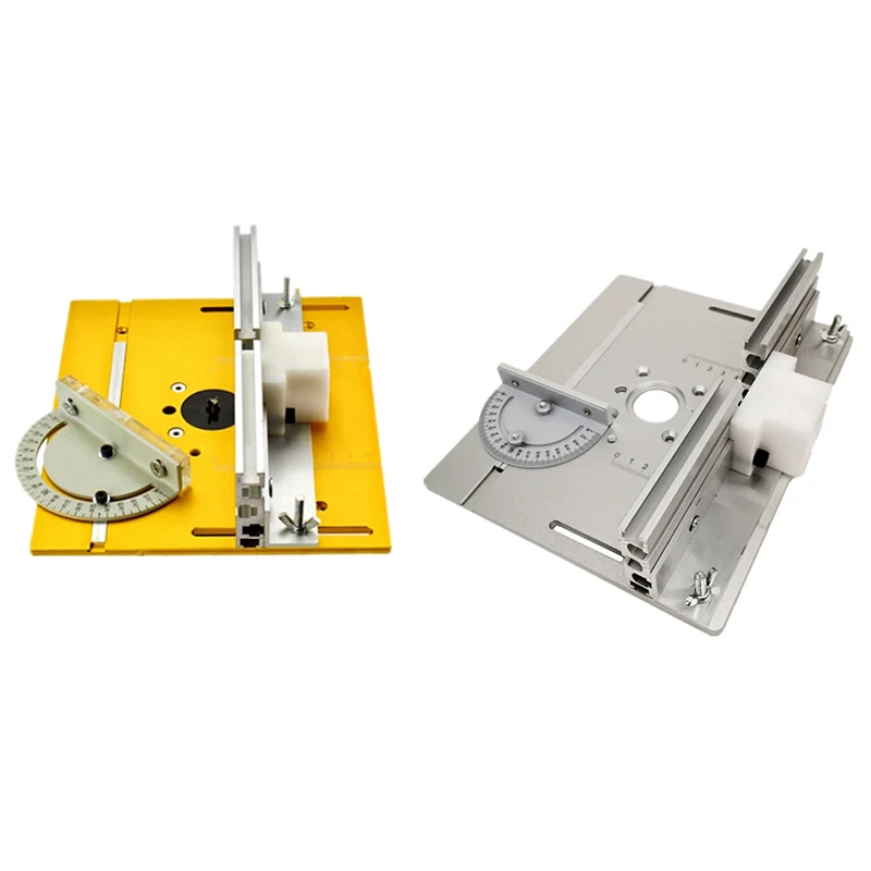 Router Table Insert Plate Miter Gauge For Woodworking Benches Table Saw Multifunctional Trimmer Engraving Machine