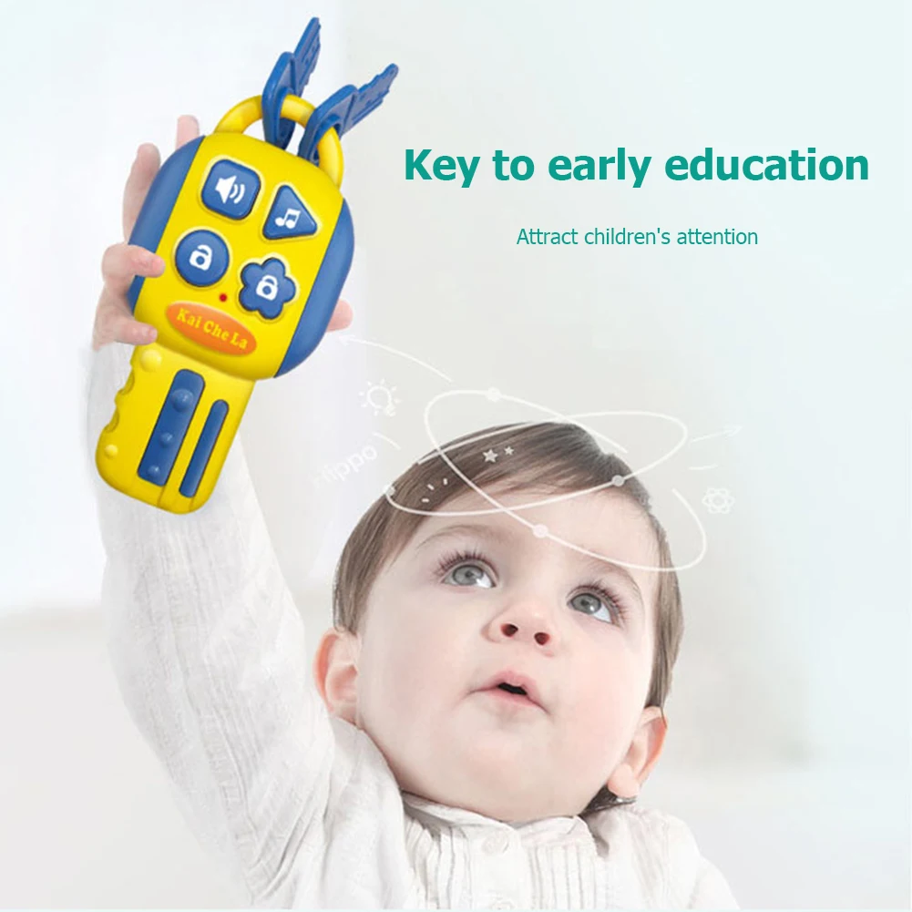 

Portable Musical Car Key Smart Simulation Remote Car Voices Pretend Play Classic Texture Funny Durable Educational Toys