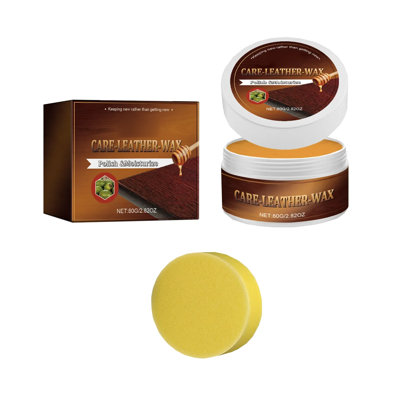 Натуральный воск для кожи из пчелиного воска: восстановление царапин и придание блеска для мебели и автомобильной обивки (art.: 3920d8a46c705) - 3920d8a46c705