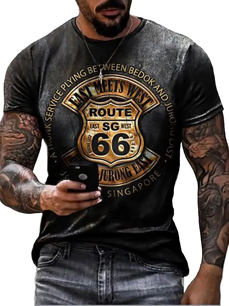 

Футболка Мужская/женская с 3D-принтом, оверсайз, с коротким рукавом и круглым вырезом