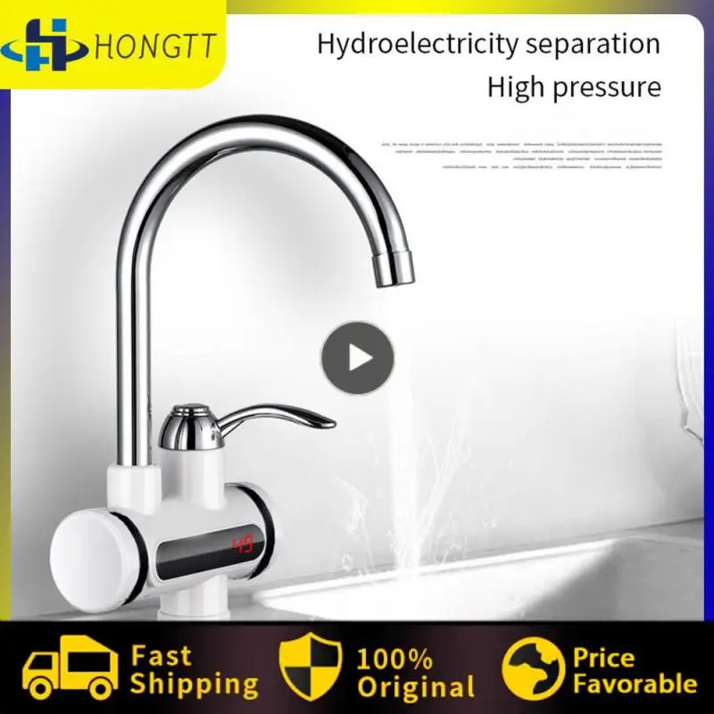 

New Electric Hot Water Faucet Kitchen Instant Water Heater Hot And Cold Dual-use Instant Hot Water Faucet Temperature Display