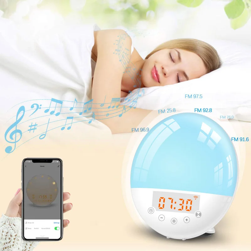 Умные настольные часы с поддержкой Wi-Fi и функцией пробуждения | Дом сад