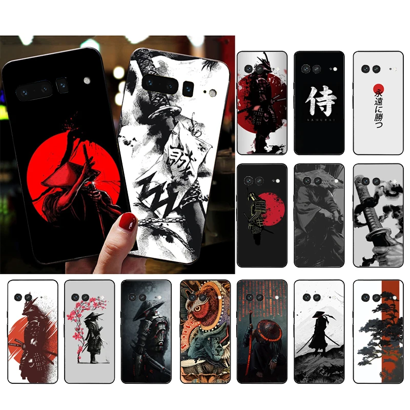 

Phone Case for Google Pixel 7 Pro 7a 6A 6 Pro 5A 4A 3A Pixel 4 XL Pixel 5 6 4 3 XL 3A XL 2 XL Japanese samurai style Case