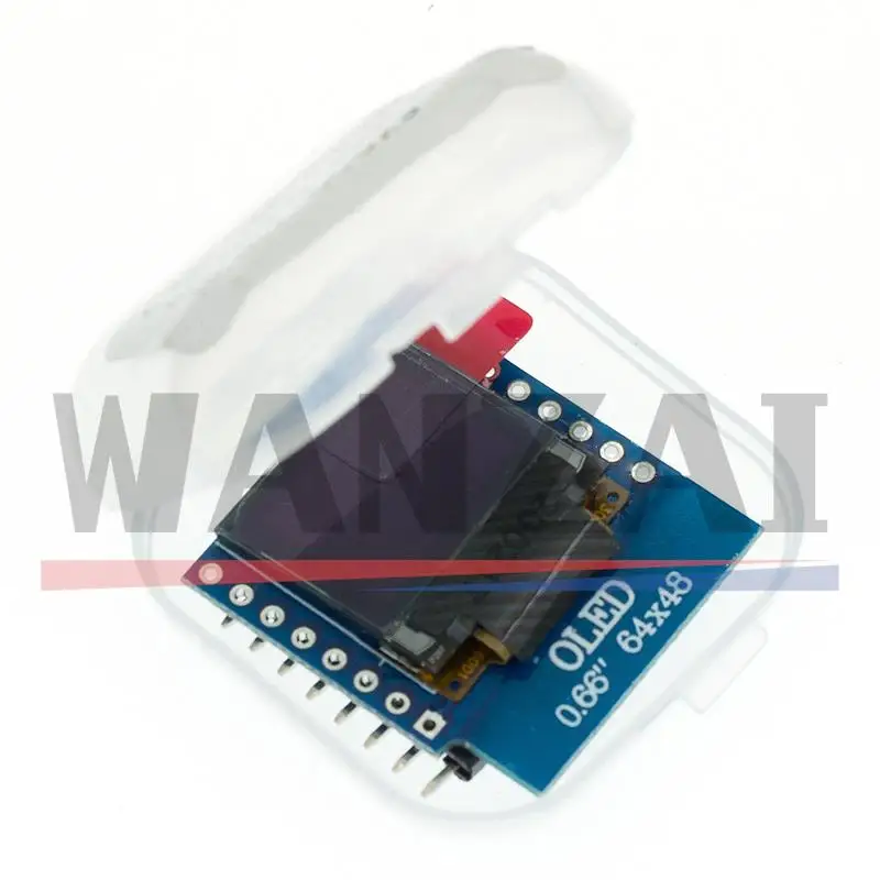 0.66 inch OLED LED LCD Dispaly Shield Compatible for WEMOS D1 MINI ESP32 64X48 Display 0.66&quot oled module IIC I2C - купить по