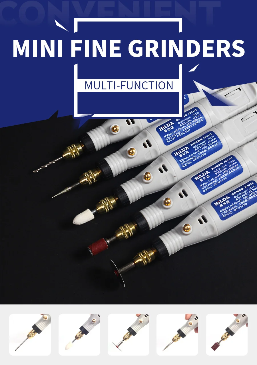 Гравировальная ручка мини-дрель 18 в с набором шлифовальных аксессуаров - купить