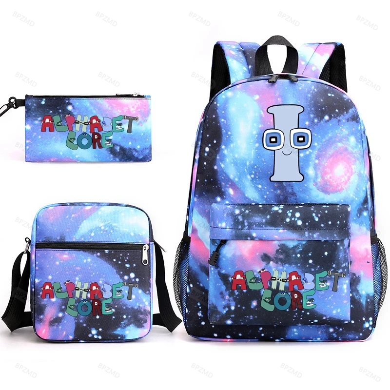 BPZMD Anime Print School Bag for Teenage Boys Girls Book Bag Casual Student Backpack School for Kids Back to College Gifts