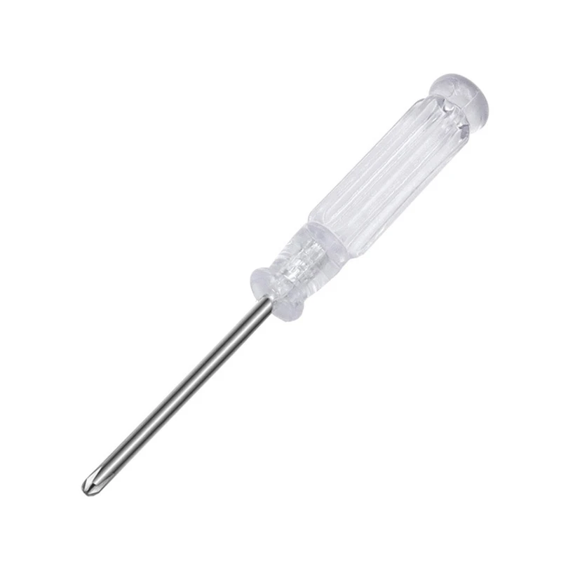 

Slotted /Phillips Screwdriver with Clear Plastic Handle Cross-head Screwdriver 3.0mm Screwdriver Carbon Steel Blade