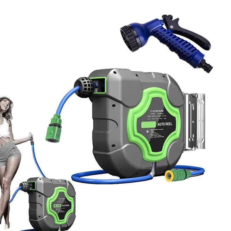 

Automotive Air Hose Automatic Retractable Reel Telescopic Pneumatic Tube OD 12MM ID 8MM Drum Hose 10/15/20m