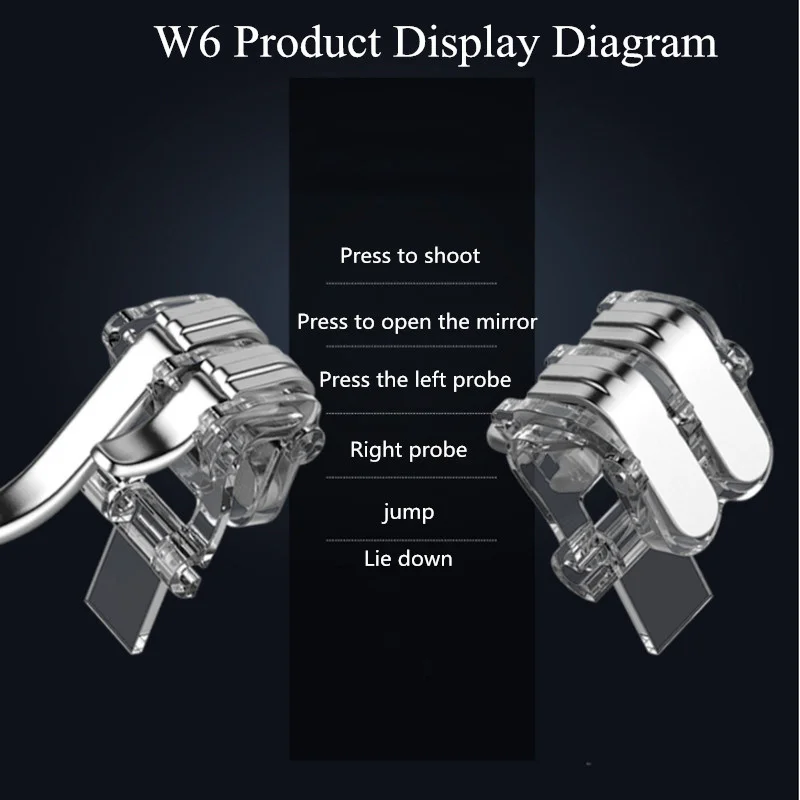 game for pubg controller mobile phone gamepad mobile joystick trigger aim shooting l1 r1 metal abs key button for iphone android free global shipping