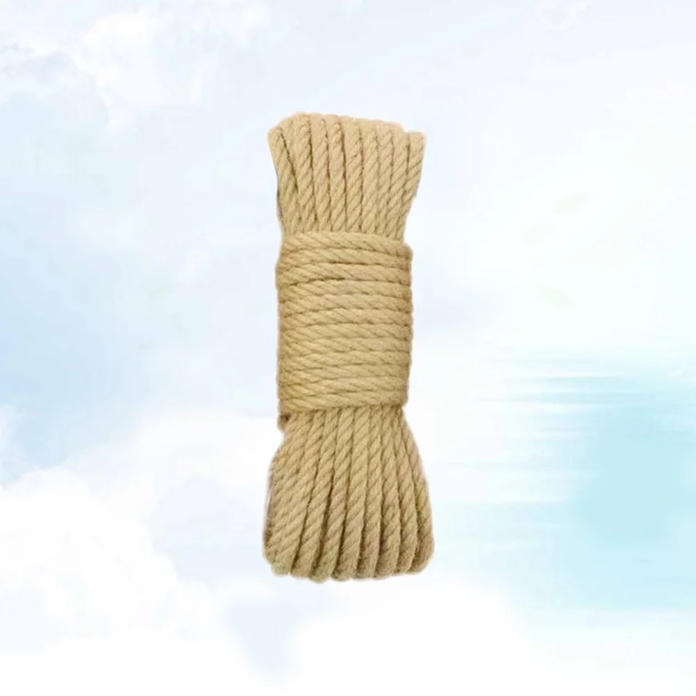 30 м диаметр 8 мм натуральная толстая джутовая веревка прочная ремесленный шпагат