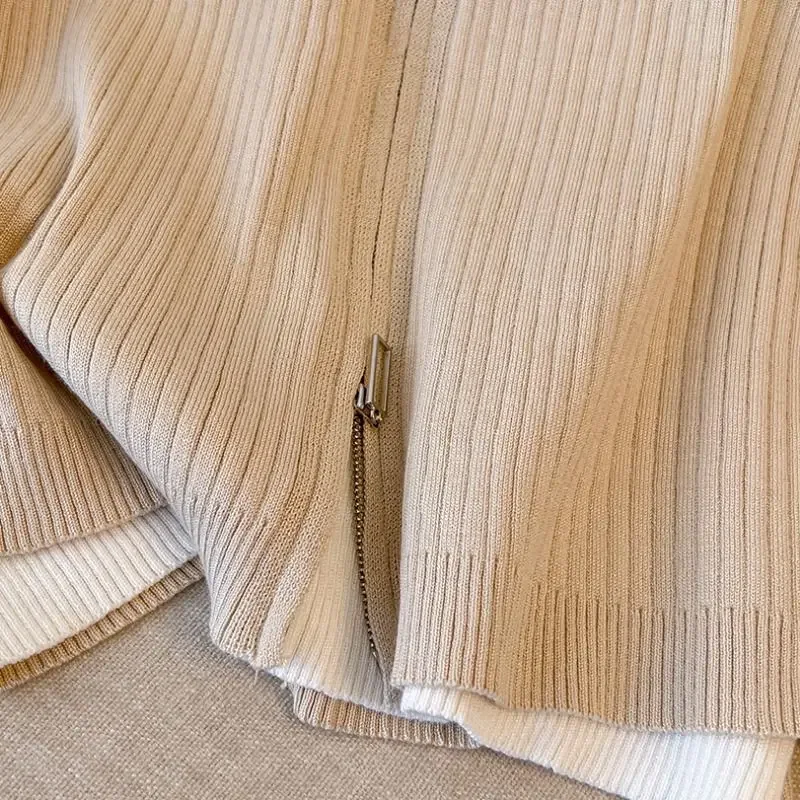 Новинка весенне-Летняя трикотажная одежда из двух предметов с длинным рукавом