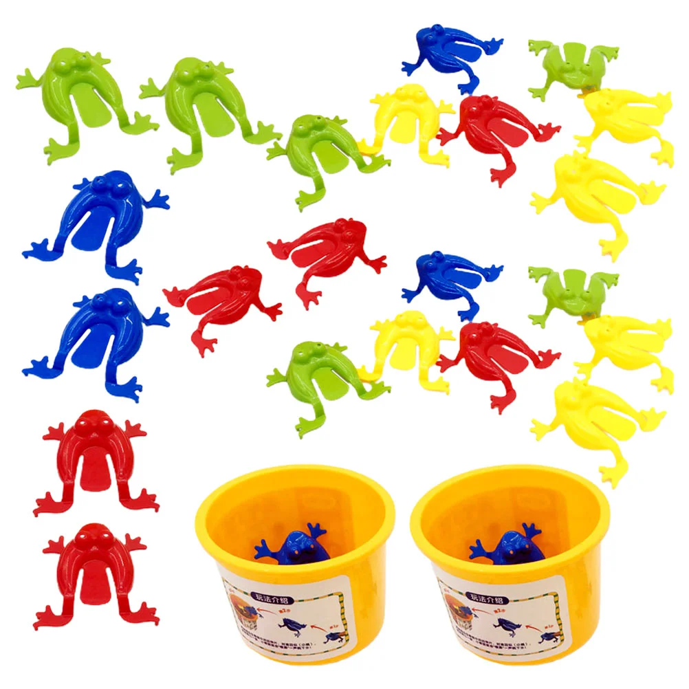 

Frog Jumping Toys Toy Frogs Kids Pressing Bouncing Finger Game Animal Party Educational Figure Hopping Model Favors Funny