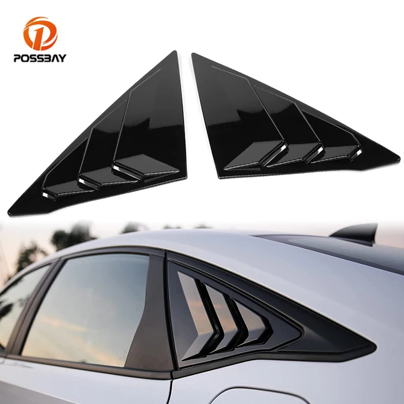 ania żaluzji tylnej szyby bocznej samochodu Air Vent Scoop Shades Cover Rolety Sport Sticker do Hondy 11th Gen Civic 2022 LX EX Touring