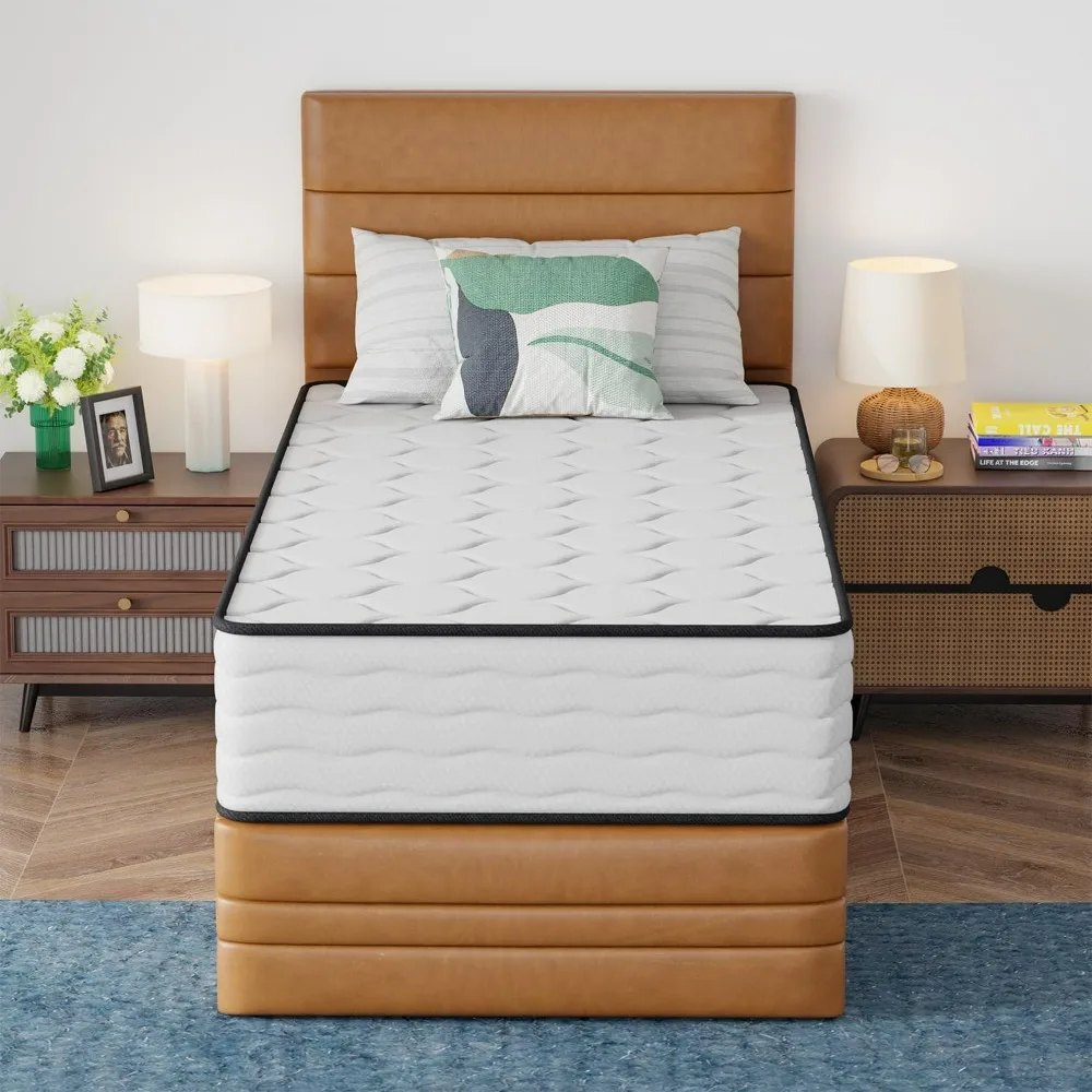 12-дюймовый матрас с внутренней пружиной в коробке бамбуковым угольным гелем из