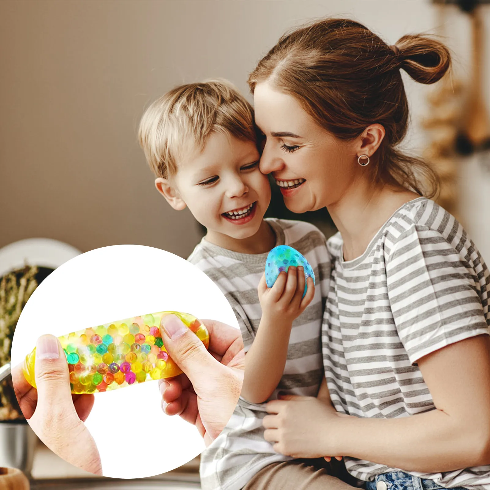 

Мяч-сжималка Симпатичный Маленький Мяч-сжималка для детей и взрослых антистрессовый сенсорный Радужный новый смешной водяной мяч-сжималка