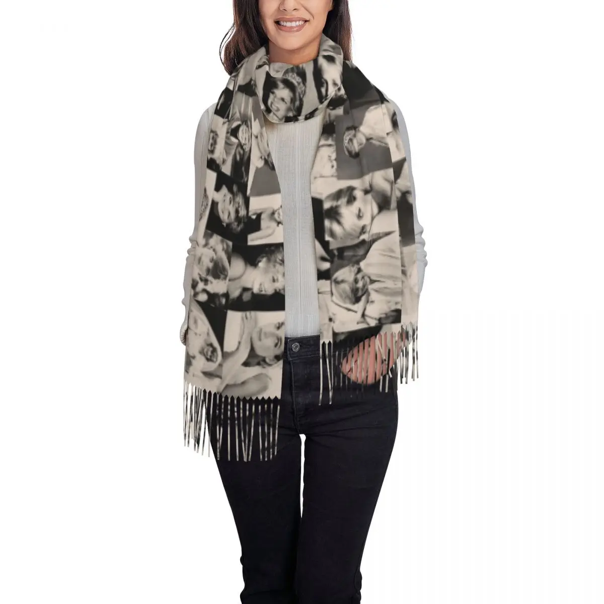 Женская зимняя шаль Lady Diana теплый длинный мягкий шарф из пашмины шарфы