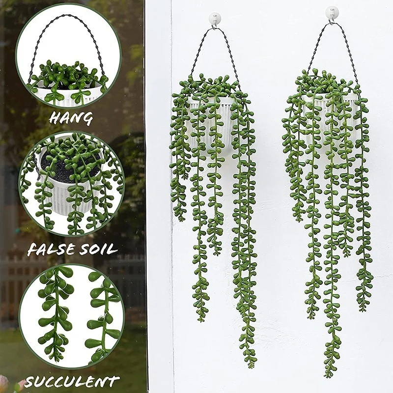 

3pcs Green Artificial Succulents Plants Home Garden Bedroom Balcony Desktop Table Mini Bonsai Wedding Party Decor Fake Plants