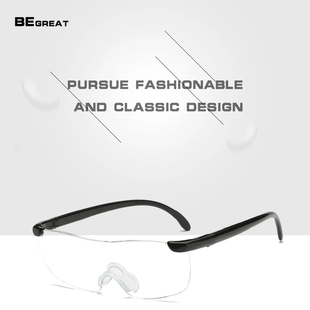 

BEGREAT Glasses Magnifier Magnifying Eyewear Reading Glasses Portable Gift For Parents Presbyopic Magnification Factor 160%
