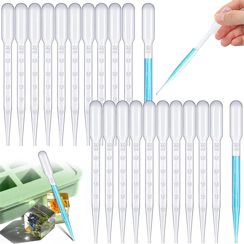 Пластиковые пипетки 3 мл 100 шт. одноразовые пипетки-капельницы 6 дюймов для