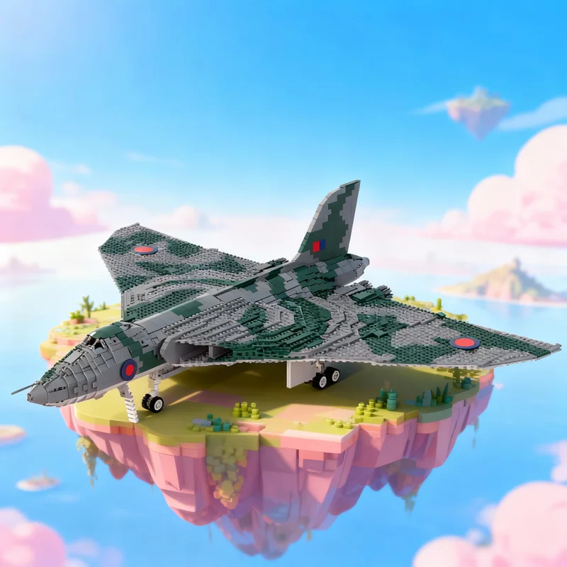 Фото 4386 деталей MOC Creator: Модель бомбардировщика Avro Vulcan, конструктор, творческий набор для самостоятельной сборки, развивающая игрушка, рождественский подарок, кирпичики №1