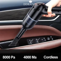 8000pa cordless car vacuum cleaner interior refurbishment pet hair absorber household mini vacuum cleaner with built in battery
