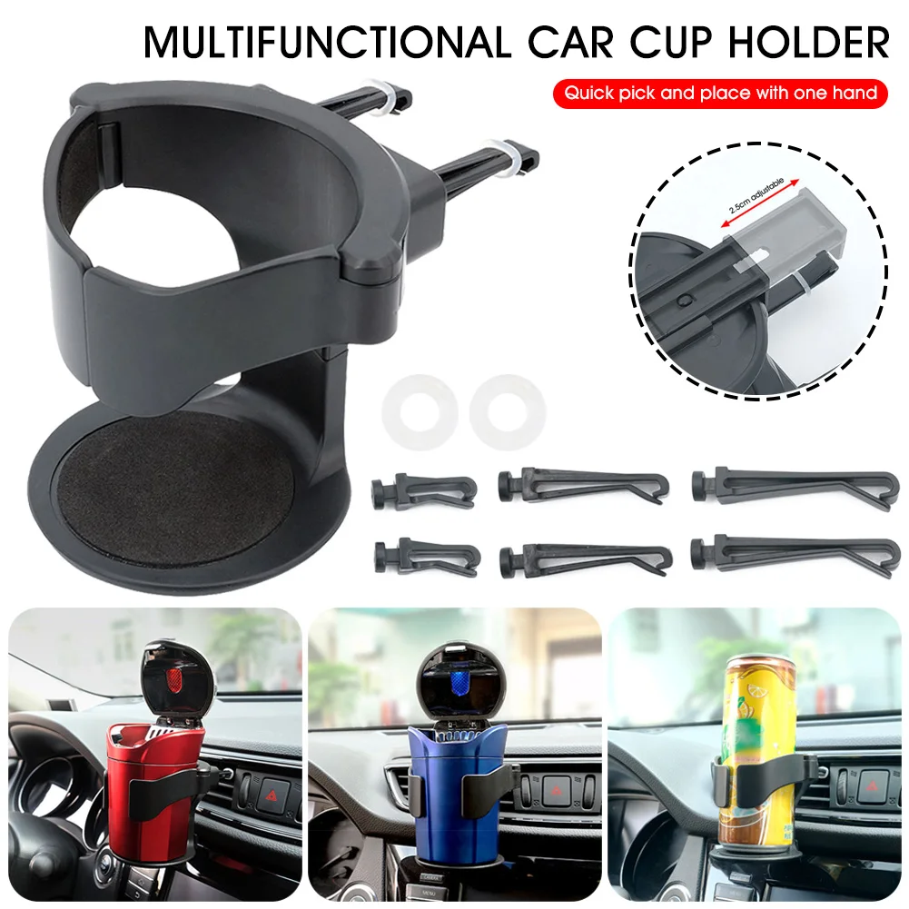 

Car Air Vent Water Cup Holder Drink Cup Stand Rack 1kg Max. Bearing Car Truck Air Outlet Beverage Cups Holder for Cup Ashtray