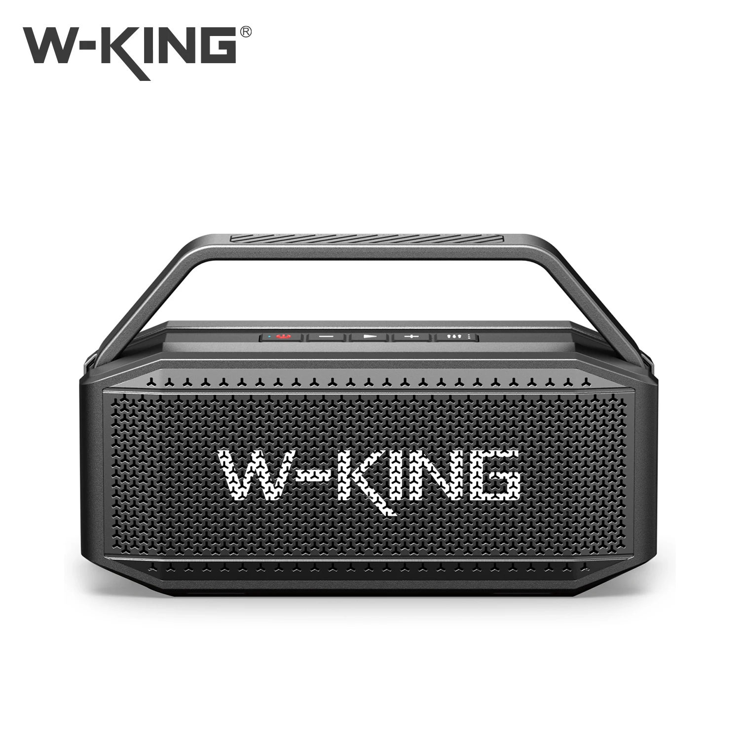 Фото Портативная Bluetooth-колонка W-KING D9-1, 80 Вт (пиковая мощность), водонепроницаемость IPX6, с 2 широкополосными динамиками, глубокими басами, до 30 часов работы №1