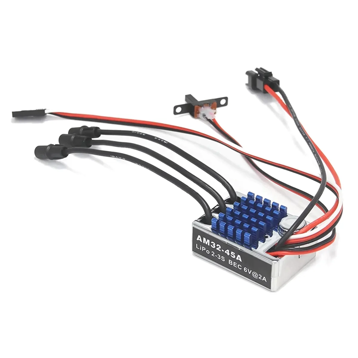Фото Бесщеточный двигатель ABST 2322 2600KV, регулятор скорости 45A, 7-канальный передатчик-приемник, сервопривод 21г, комплект для радиоуправляемых машин 1/12 MN82 MN99S MN168 MN78 №4