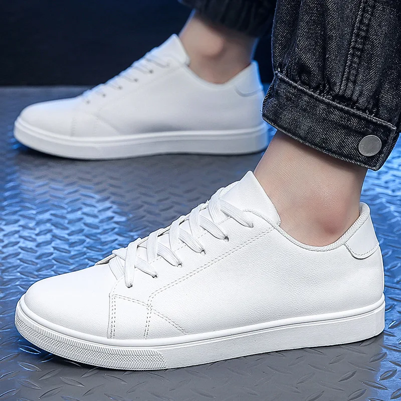 

Men's Sneakers Spring and Autumn Small White Shoes, Anti Slip Casual Shoes, Versatile Vulcanized Shoes, Breathable Running Shoes