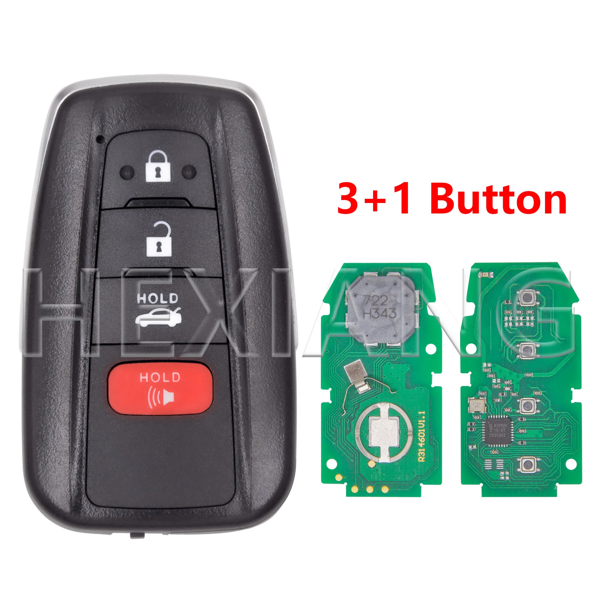 

DR HYQ14FBN 4A чип США Brizal Market 8990H-12010 312-314 МГц B2U2K2R 434 МГц автомобильный дистанционный ключ для Toyota Corolla Cross 2018-2021