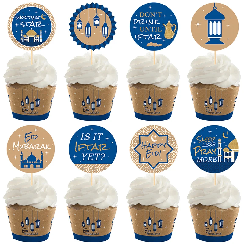 

8 шт., декоративные бумажные топперы для торта