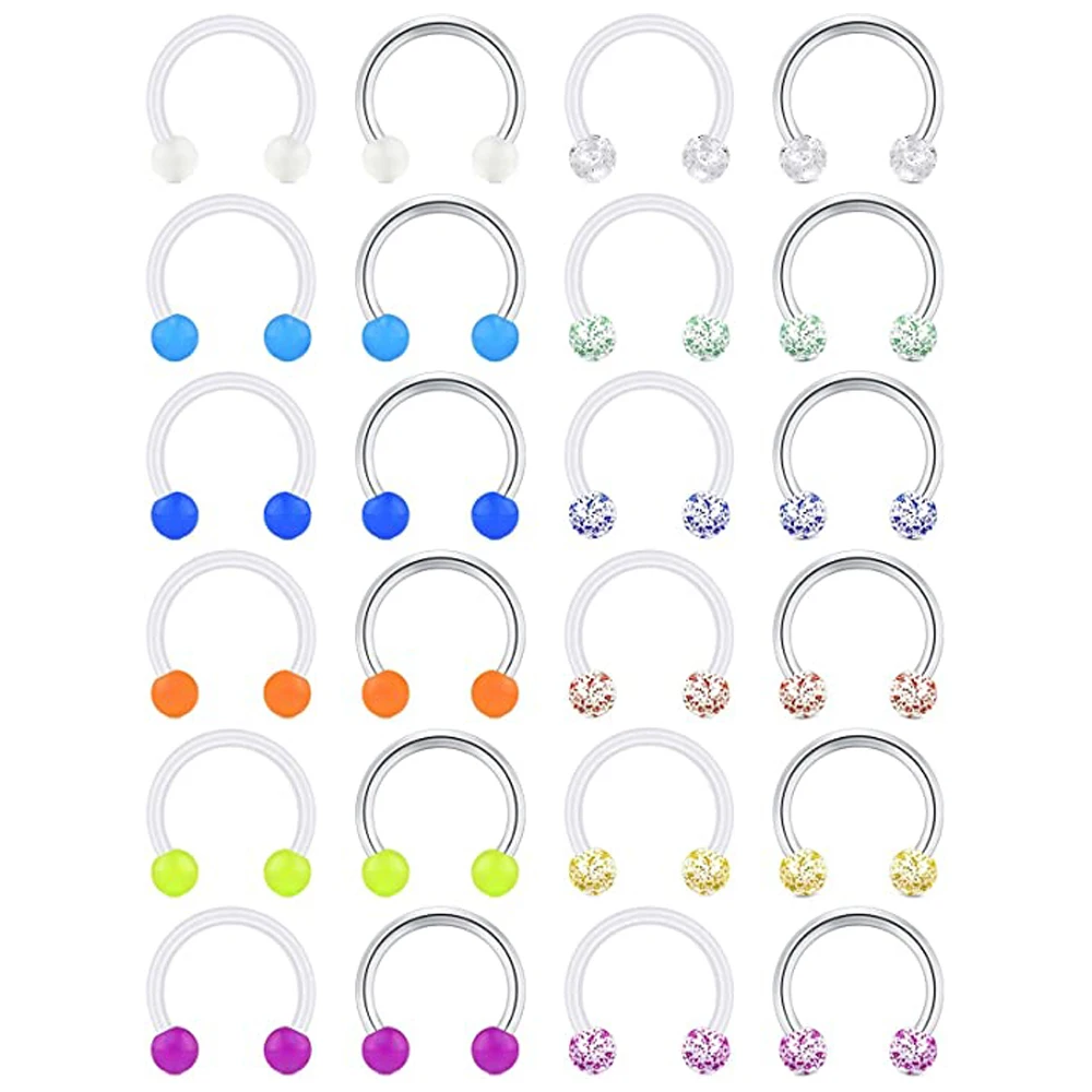 Серьга-кольцо для пирсинга подковы из нержавеющей стали |