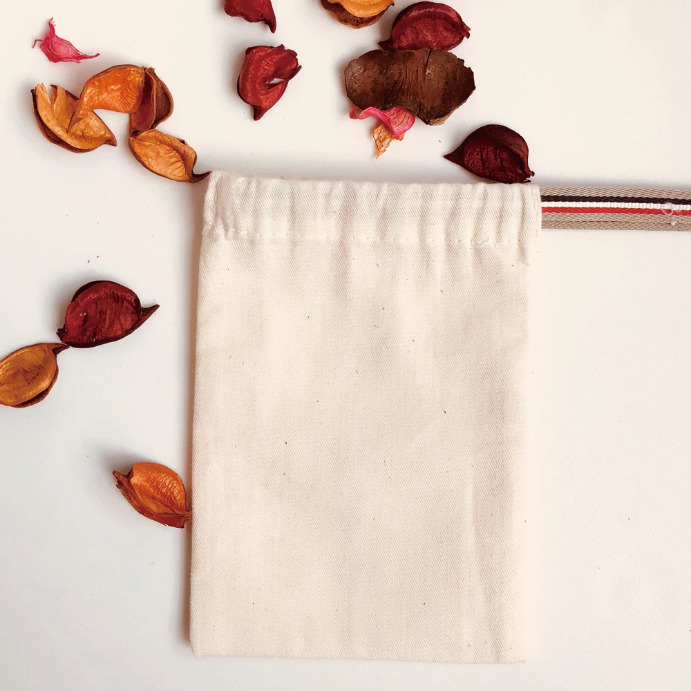 50pcs/lot,Multi Size Cotton Drawstring Gift Pouch Bag Reusable Jewelry Packaging Bags Wedding Party Decoration Bag