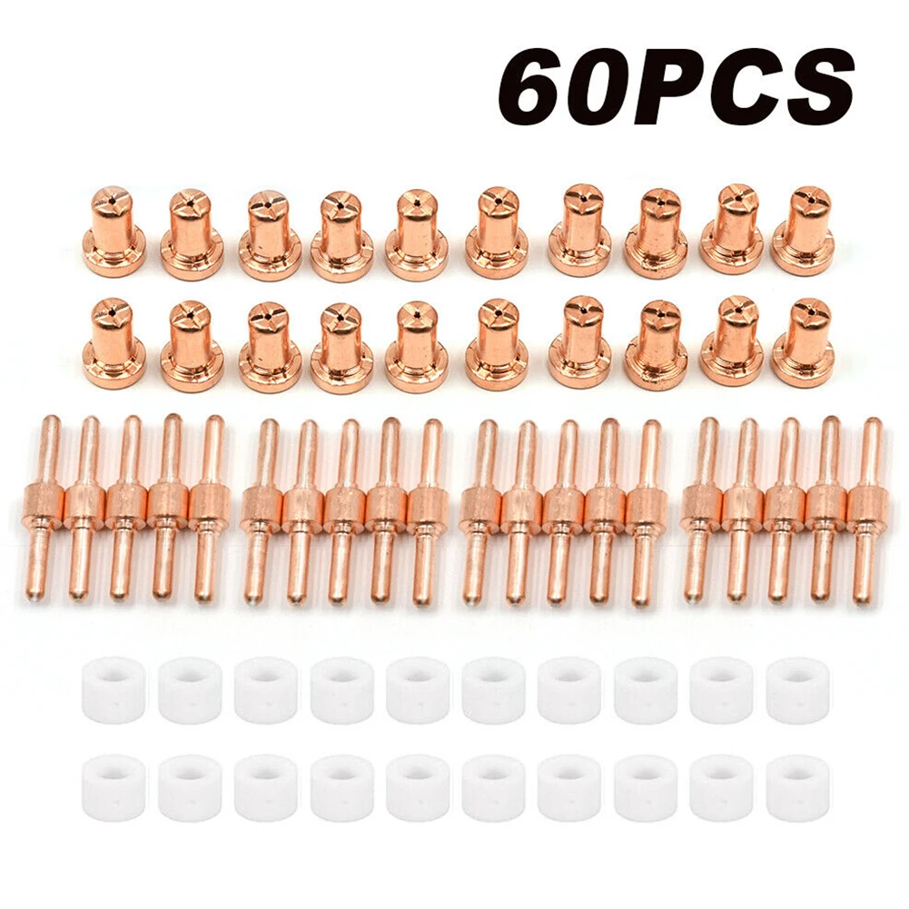 

CUT50 PT-31 Nozzle Cutter Tip Torch CUT40 Torch 60Pcs For Tips Kit Air Consumables Electrode LG-40 Plasma