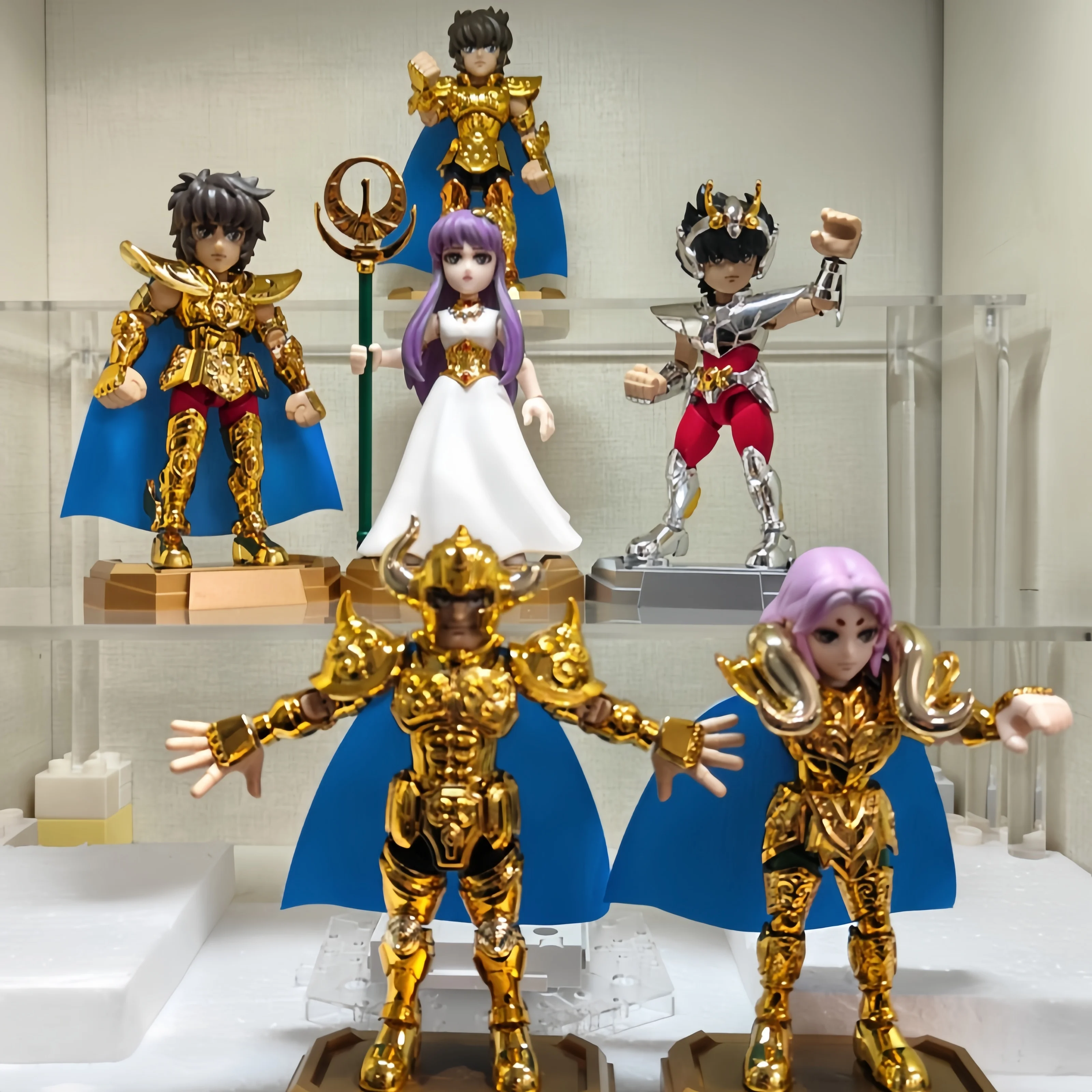 Новая оригинальная фигурка Kayou Saint Seiya Blockman Legend Of The Holy Land Vol.1 Sagittarius Pegasus Athena Blind Box