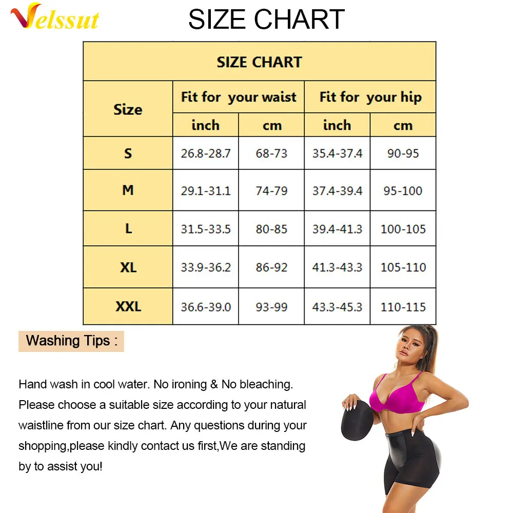 Velssut Butt Lifter Shapewear Panties Women Hip Enhancer with Pads Buttocks Body Shaper Sexy Hip Shapewear Padded Underwear