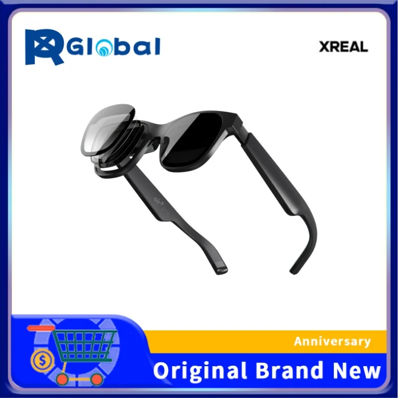 Очки XREAL Air 2 Pro AR | 46 ° FOV 130-дюймовый HD-дисплей 120 Гц настоящие цвета