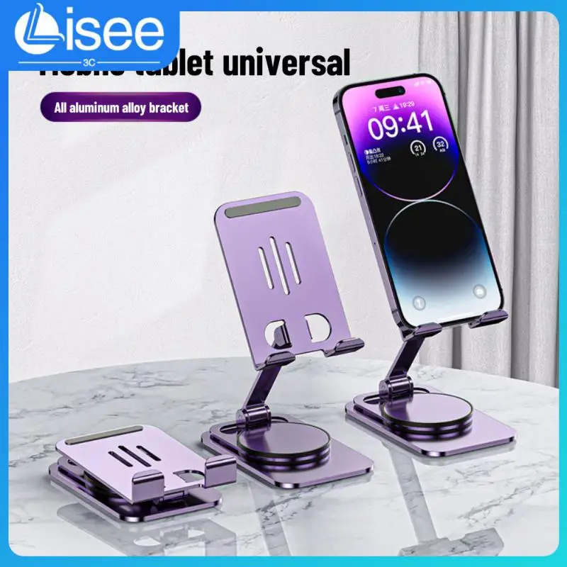 

Stable Mobile Phone Holder Aluminum Alloy Universal Desktop Phone Stand Smartphone Mount For For 4-8 Inch Mobile Phone