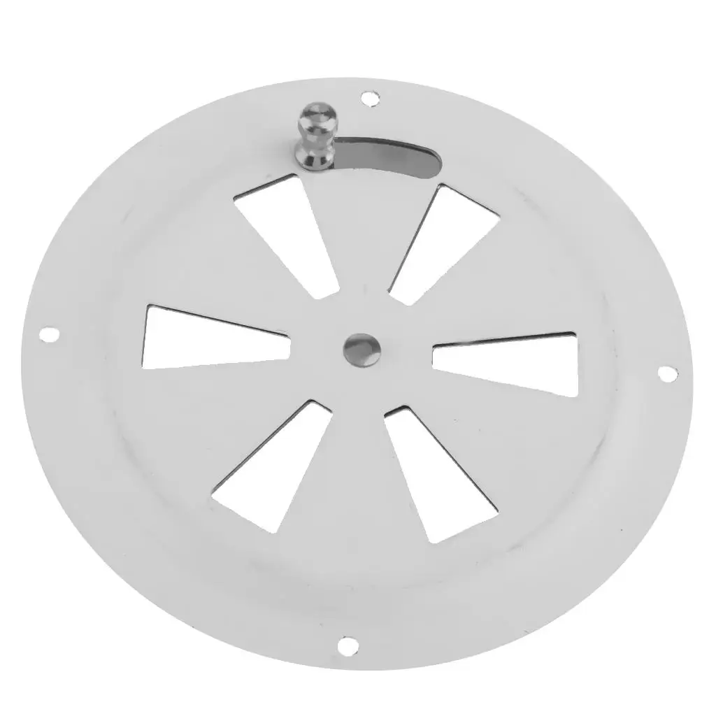 

4x Five Oceans Air Hose Thru Butterfly Vent Cover 5inch, Stainless Steel Boat