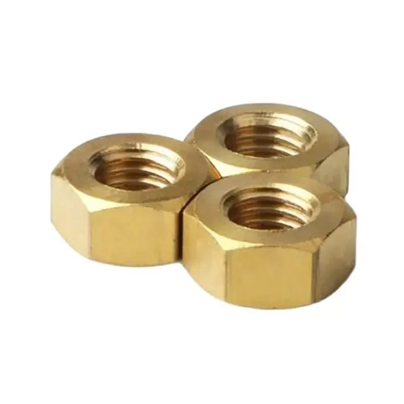 Шестигранные латунные шестигранные гайки M1 M1.4 M1.6 M2 M2.5 M3 M4 M5 M6 M8 M10 M12 M14 M16 M18 M20 M22 M24 M27