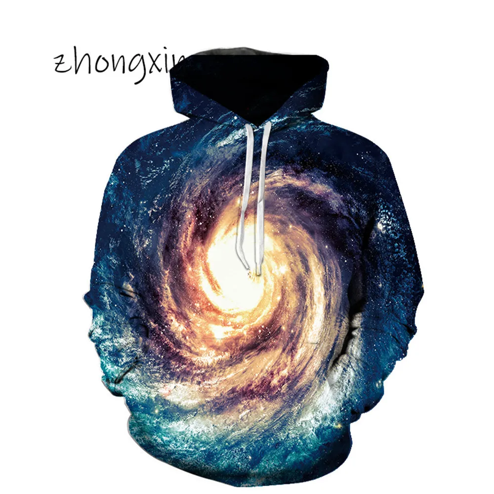 2023 Space Galaxy Sweatshirts for Men/women Hoody 3d Clothing Brand Hood Print Cashmere Nebula Jacket