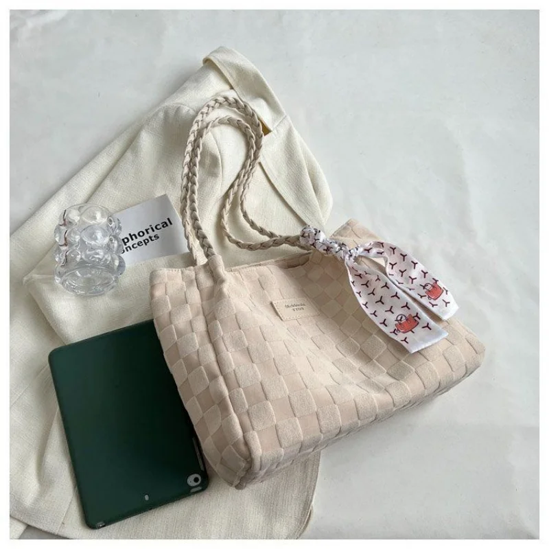 Новая вместительная сумка Женская Повседневная универсальная Холщовая Сумка