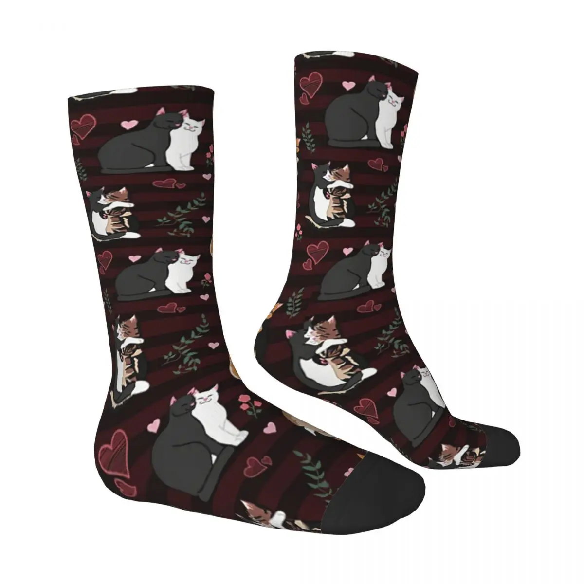 Hot Sale My Kitty Fashion Funny Printed Polyester Long Socks Harajuku Comfortable Breathable Happy Gift sockings For Unisex