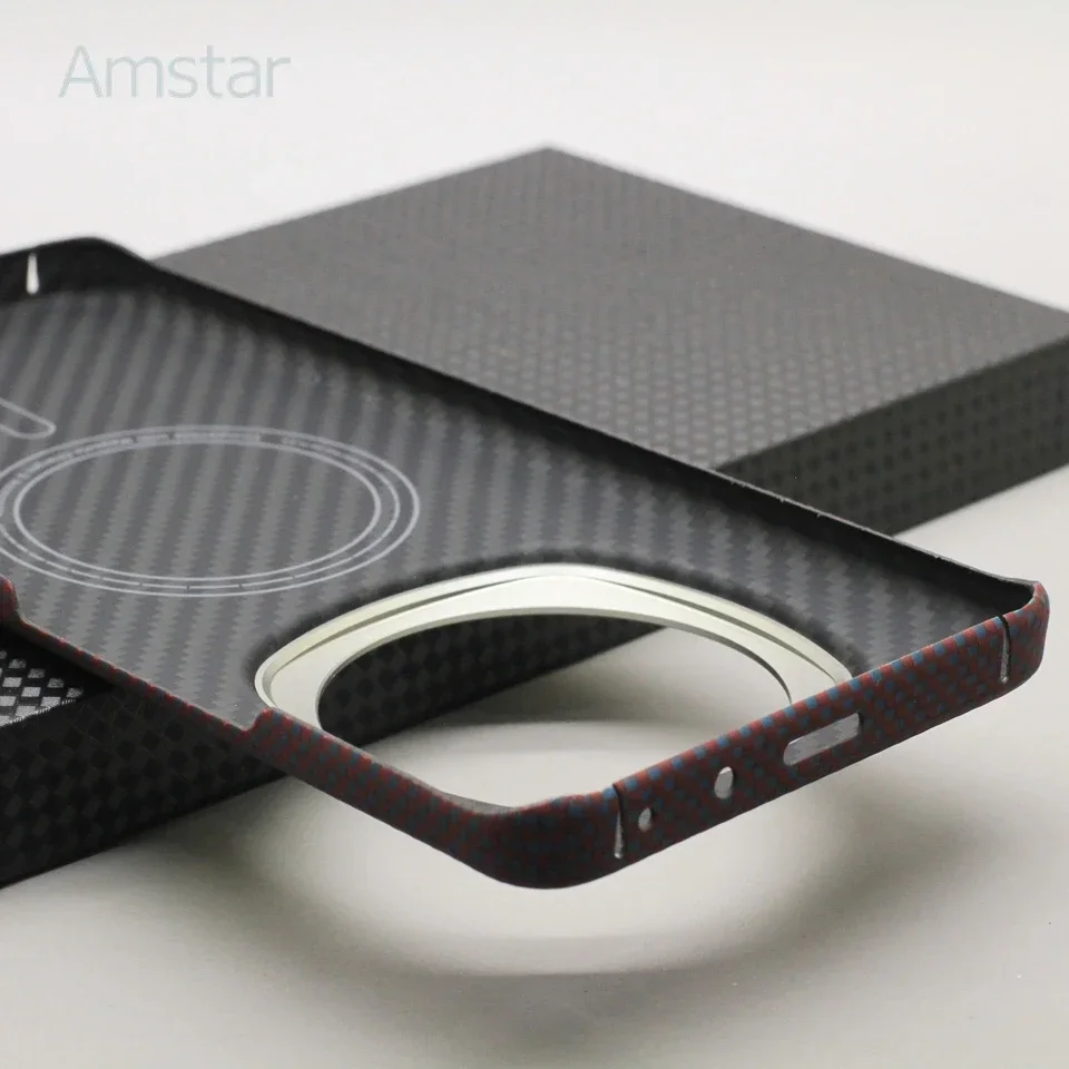 Магнитный чехол Amstar из углеродного волокна для Honor Magic 6 Pro поддержка Magsafe Charges